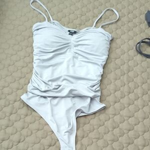 Mint Green Ruched Bodysuit